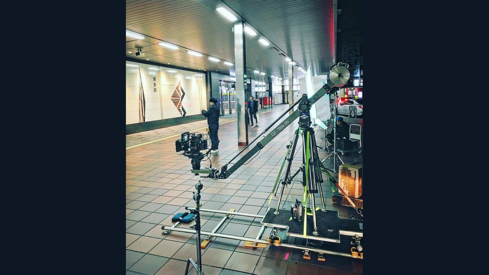 GF-Tele Jib on a station platform shoot