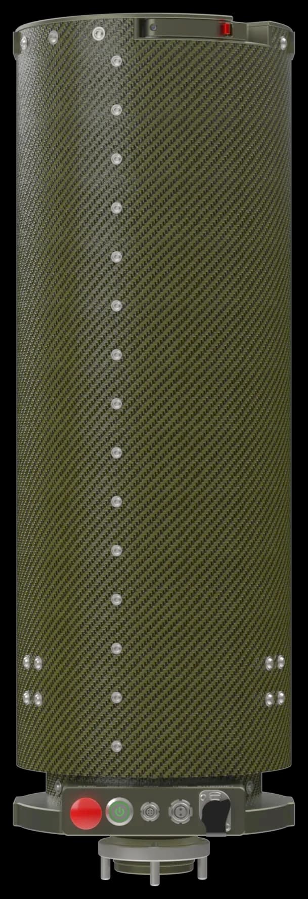 GF-NEO Column in GFM Green with visible carbon weave