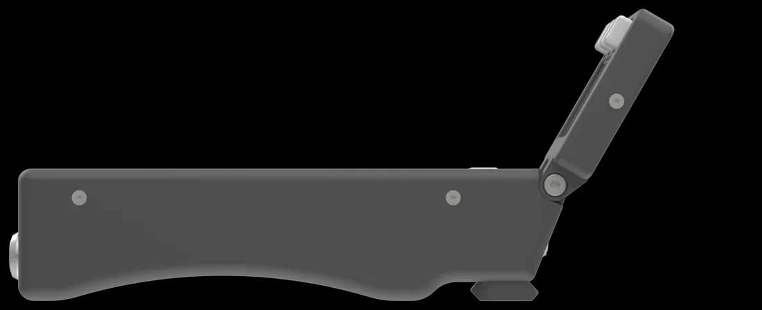Hand Control Unit with the display tilted fully up