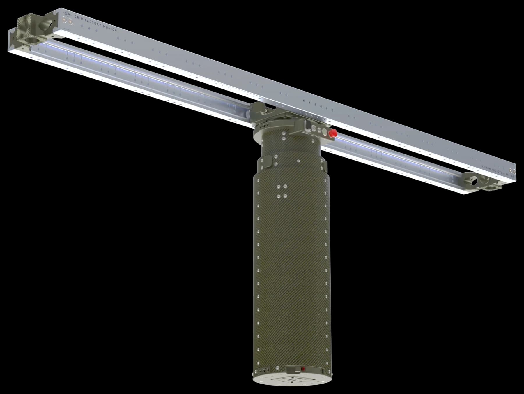 GF-NEO Column mounted underslung beneath a slider