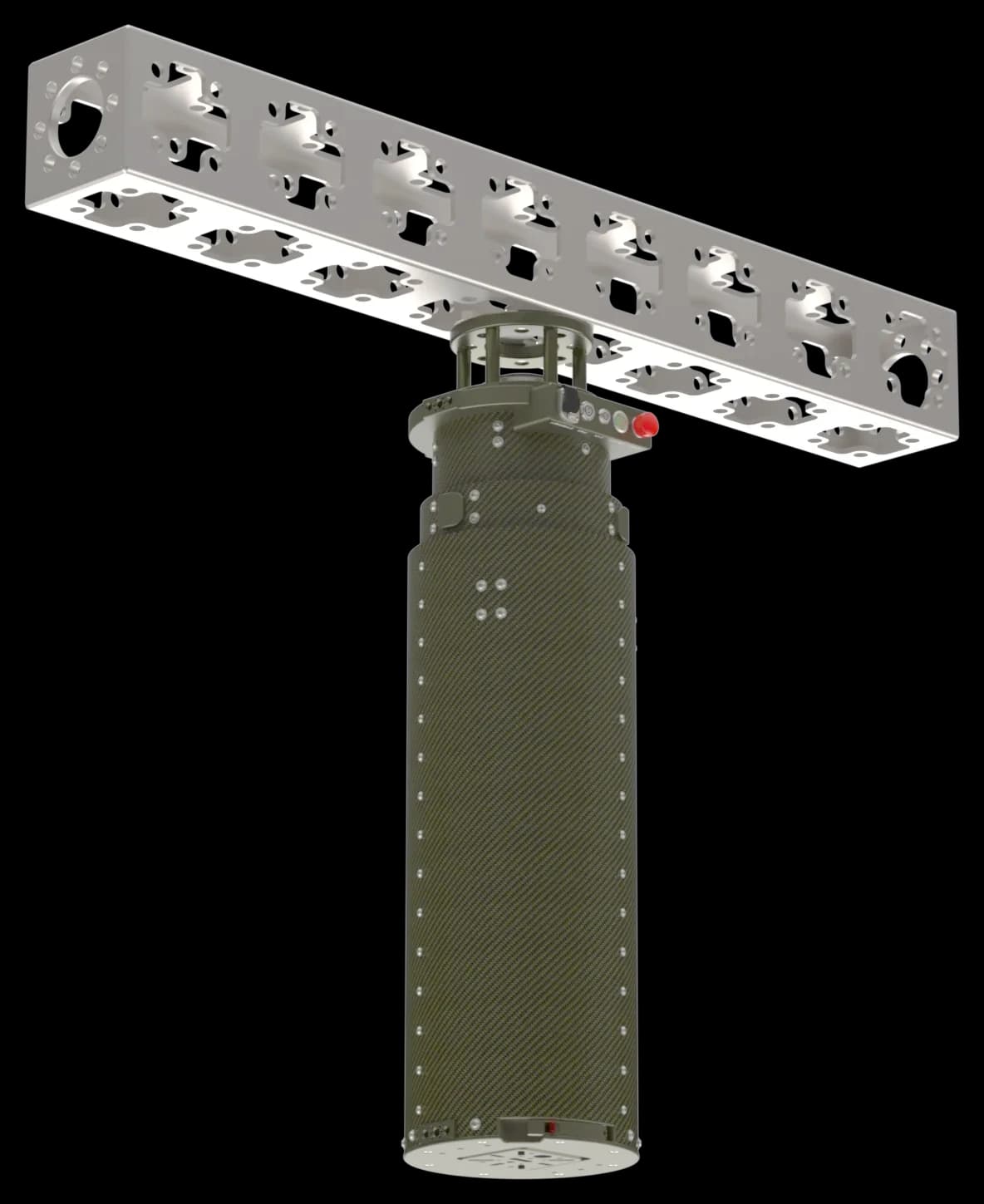 GF-NEO Column rigged underslung under a Modulus-X truss beam