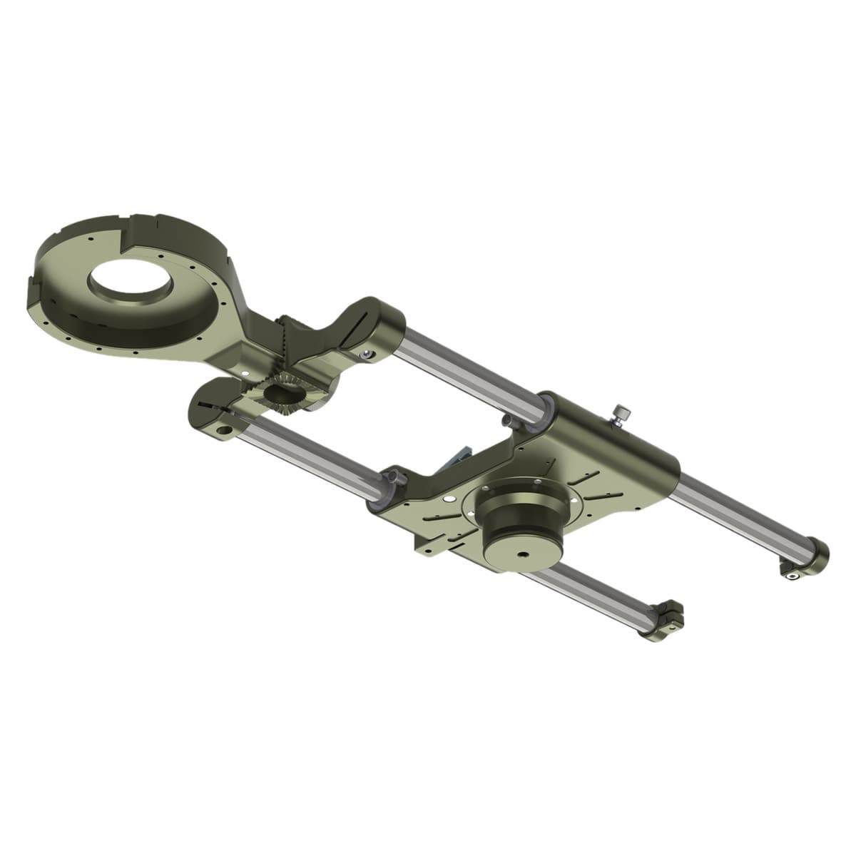 GF-Jib Slider, the two-rail camera slide that clamps to the end of a GF-Jib