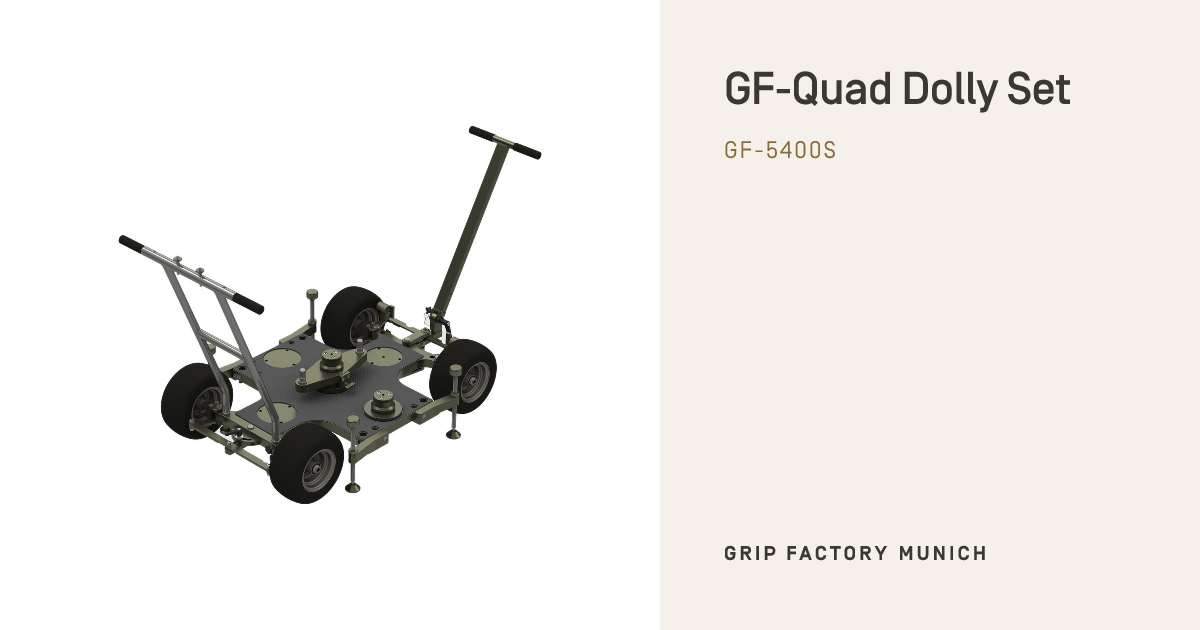 GF-Quad Dolly Set — Compact Dolly with 3 Steering Modes | GFM
